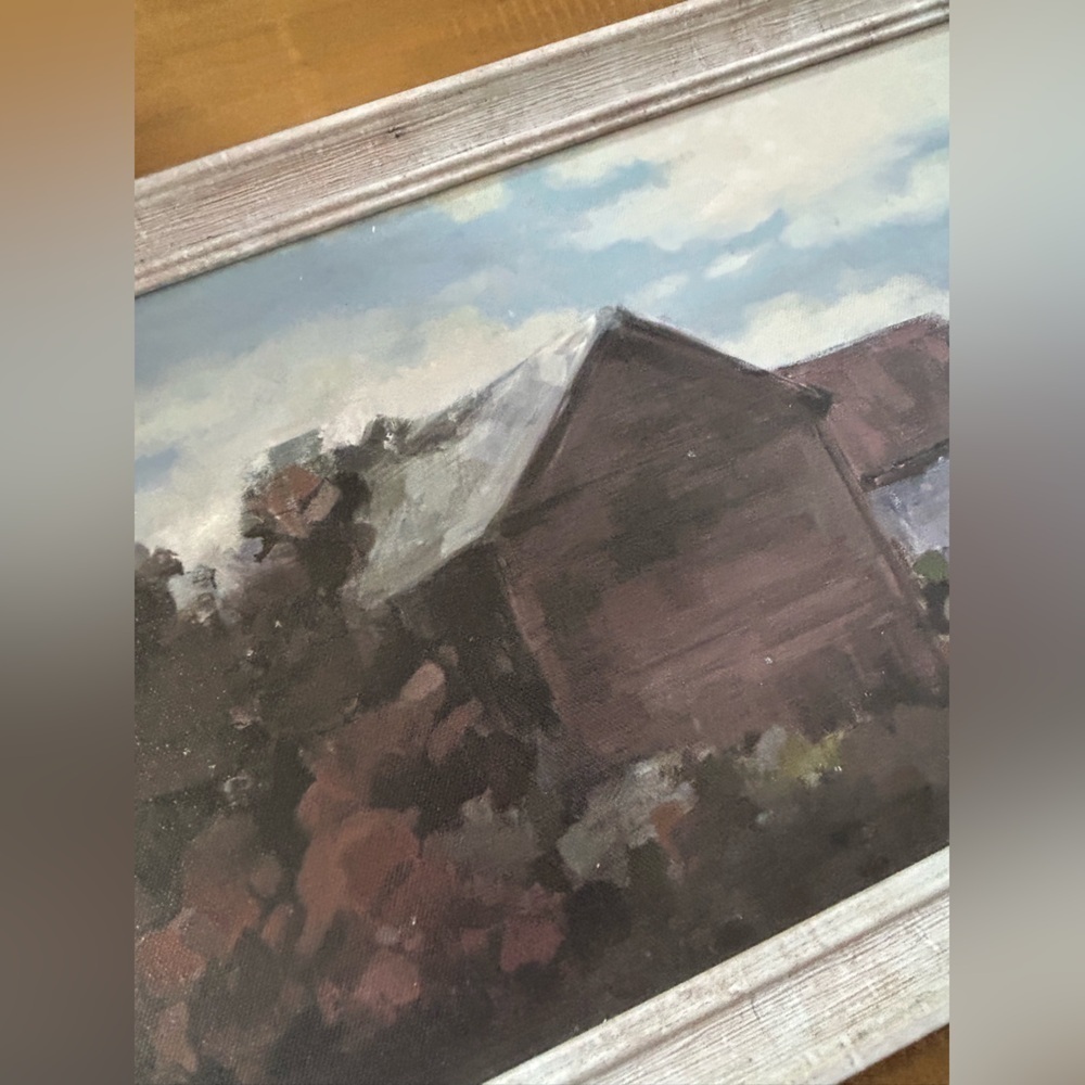 Studio McGee Rustic Landscape Wall Art - Brown and Blue - Picture 4 of 4